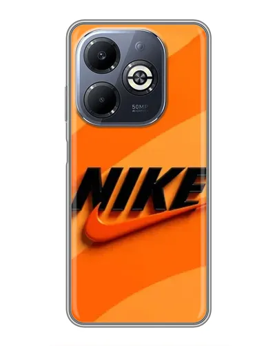 Чехол для Infinix Smart 8 Plus с картинкой «Оранжевый драйв Nike» Чехол для Infinix Smart 8 Plus с картинкой «Оранжевый драйв Nike»