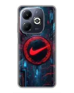 Чехол для Infinix Smart 8 Plus с картинкой «Техногенный стиль Nike» Чехол для Infinix Smart 8 Plus с картинкой «Техногенный стиль Nike»