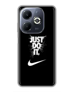Чехол для Infinix Smart 8 Plus с картинкой «Текстовый принт Nike» Чехол для Infinix Smart 8 Plus с картинкой «Текстовый принт Nike»