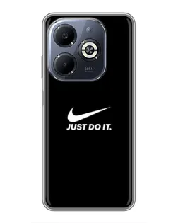 Чехол для Infinix Smart 8 Plus с картинкой «Минимализм от Nike» Чехол для Infinix Smart 8 Plus с картинкой «Минимализм от Nike»