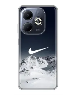 Чехол для Infinix Smart 8 Plus с картинкой «Nike — зимние горы» Чехол для Infinix Smart 8 Plus с картинкой «Nike — зимние горы»