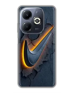 Чехол для Infinix Smart 8 Plus с картинкой «Объемный логотип Найк» Чехол для Infinix Smart 8 Plus с картинкой «Объемный логотип Найк»