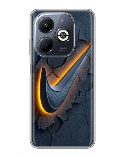 Чехол для Infinix Smart 8 Plus с картинкой «Объемный логотип Найк» Чехол для Infinix Smart 8 Plus с картинкой «Объемный логотип Найк»