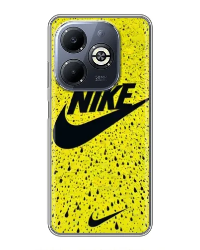 Чехол для Infinix Smart 8 Plus с картинкой «Желтый текстурный Nike» Чехол для Infinix Smart 8 Plus с картинкой «Желтый текстурный Nike»