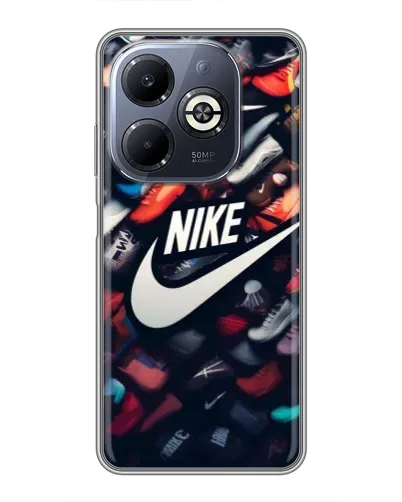 Чехол для Infinix Smart 8 Plus с картинкой «Коллекция кроссовок Nike» Чехол для Infinix Smart 8 Plus с картинкой «Коллекция кроссовок Nike»