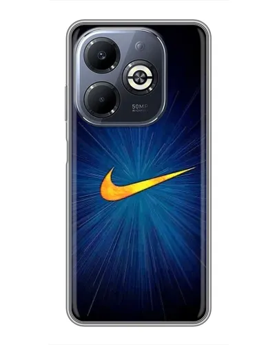 Чехол для Infinix Smart 8 Plus с картинкой «Синий пульс Nike» Чехол для Infinix Smart 8 Plus с картинкой «Синий пульс Nike»