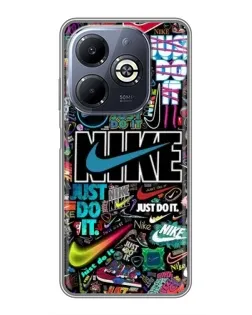 Чехол для Infinix Smart 8 Plus с картинкой «Яркий коллаж Nike» Чехол для Infinix Smart 8 Plus с картинкой «Яркий коллаж Nike»