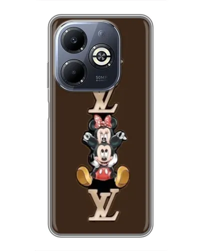 Чехол для Infinix Smart 8 Plus с картинкой «LV и Микки Маус»