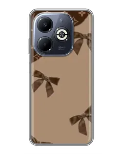 Чехол для Infinix Smart 8 Plus с картинкой «LV — кофейный атлас»
