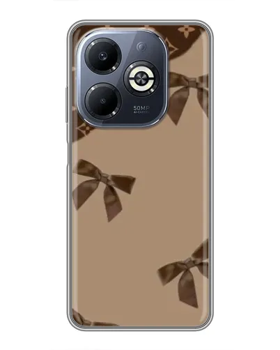 Чехол для Infinix Smart 8 Plus с картинкой «LV — кофейный атлас»