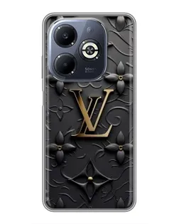 Чехол для Infinix Smart 8 Plus с картинкой «Кожаная текстура LV»