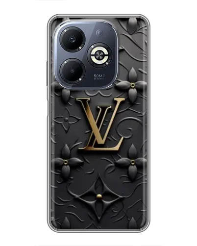 Чехол для Infinix Smart 8 Plus с картинкой «Кожаная текстура LV»
