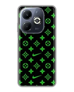 Чехол для Infinix Smart 8 Plus с картинкой «Неоновый принт LV»