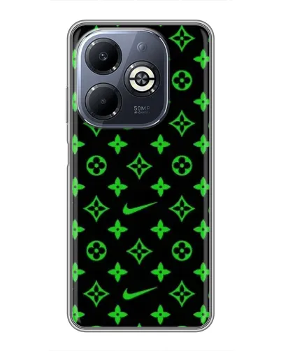 Чехол для Infinix Smart 8 Plus с картинкой «Неоновый принт LV»