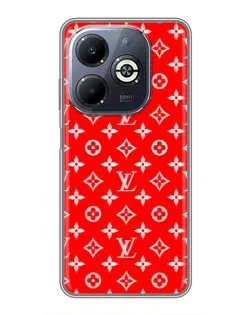 Чехол для Infinix Smart 8 Plus с картинкой «Яркий паттерн LV»