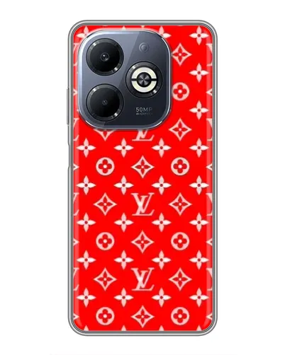 Чехол для Infinix Smart 8 Plus с картинкой «Яркий паттерн LV»
