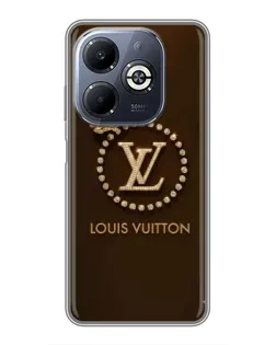 Чехол для Infinix Smart 8 Plus с картинкой «LV — золотая печать»