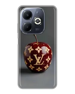 Чехол для Infinix Smart 8 Plus с картинкой «Красное яблоко LV»