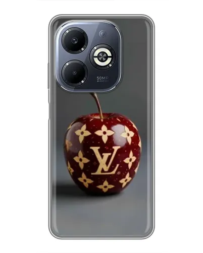 Чехол для Infinix Smart 8 Plus с картинкой «Красное яблоко LV»