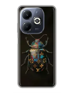 Чехол для Infinix Smart 8 Plus с картинкой «LV — мраморный принт»