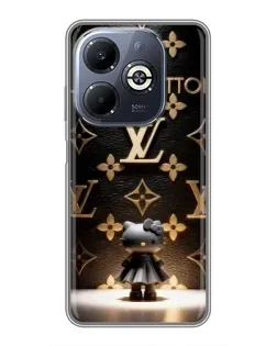 Чехол для Infinix Smart 8 Plus с картинкой «Монограмма с фигурой»