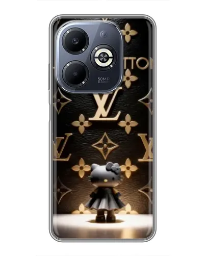Чехол для Infinix Smart 8 Plus с картинкой «Монограмма с фигурой»