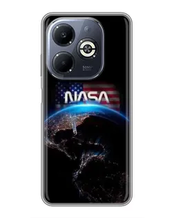 Чехол для Infinix Smart 8 Plus с картинкой «Земля из космоса NASA»