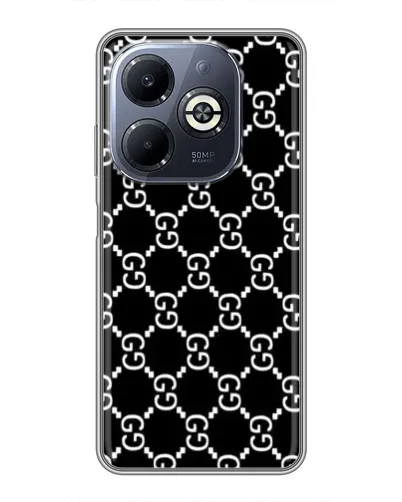 Чехол для Infinix Smart 8 Plus с картинкой «Gucci — сетчатый паттерн»