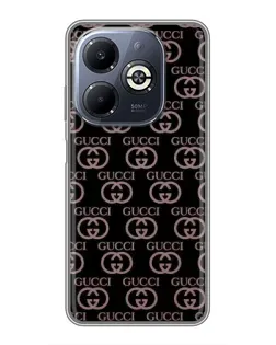 Чехол для Infinix Smart 8 Plus с картинкой «Классическая монограмма Gucci»