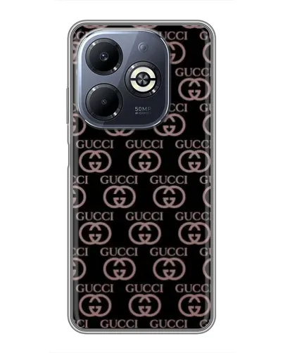 Чехол для Infinix Smart 8 Plus с картинкой «Классическая монограмма Gucci»