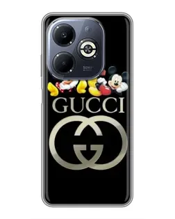 Чехол для Infinix Smart 8 Plus с картинкой «Gucci — герои Disney»