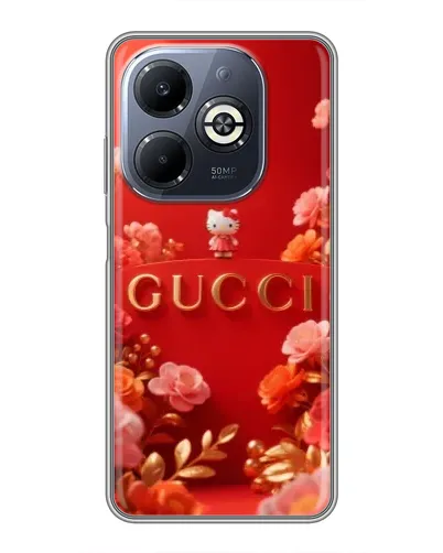 Чехол для Infinix Smart 8 Plus с картинкой «Gucci — золотой сад»