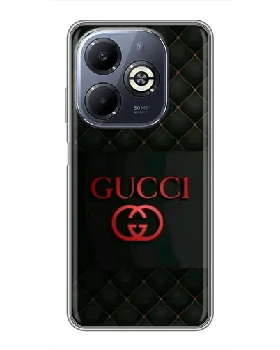 Чехол для Infinix Smart 8 Plus с картинкой «Gucci — стеганый черный»