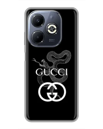 Чехол для Infinix Smart 8 Plus с картинкой «Gucci — серебряная змея»