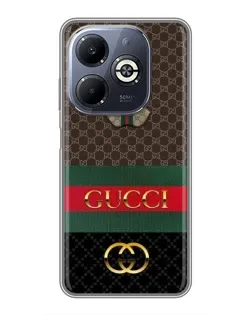 Чехол для Infinix Smart 8 Plus с картинкой «Gucci — брендированный десерт»