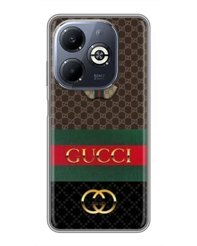 Чехол для Infinix Smart 8 Plus с картинкой «Gucci — брендированный десерт»