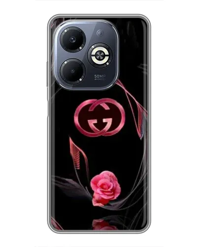 Чехол для Infinix Smart 8 Plus с картинкой «Gucci — неоновая роза»