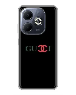Чехол для Infinix Smart 8 Plus с картинкой «Gucci — красный градиент»