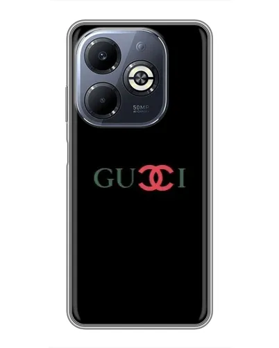 Чехол для Infinix Smart 8 Plus с картинкой «Gucci — красный градиент»