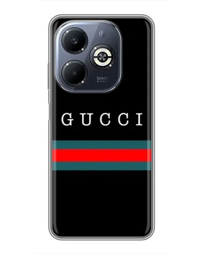Чехол для Infinix Smart 8 Plus с картинкой «Gucci — красный пояс»