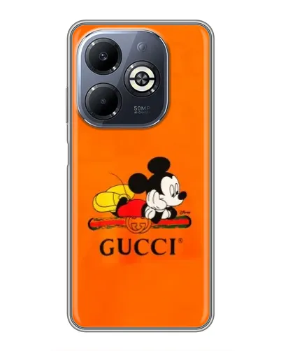 Чохол для Infinix Smart 8 Plus з картинкою «Міккі Маус Gucci — помаранч» Чохол для Infinix Smart 8 Plus з картинкою «Міккі Маус Gucci — помаранч»