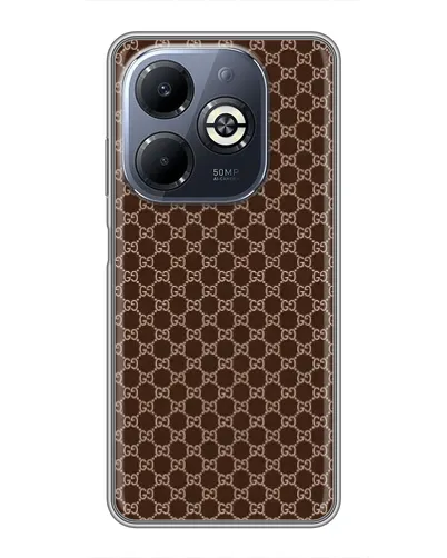 Чохол для Infinix Smart 8 Plus з картинкою «Gucci — шоколадна сітка» Чохол для Infinix Smart 8 Plus з картинкою «Gucci — шоколадна сітка»