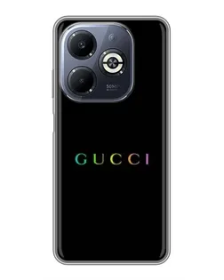 Чохол для Infinix Smart 8 Plus з картинкою «Gucci — неоновий мінімалізм»