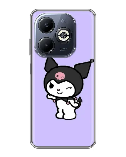 Чохол для Infinix Smart 8 Plus з картинкою «Класична Kuromi» Чохол для Infinix Smart 8 Plus з картинкою «Класична Kuromi»
