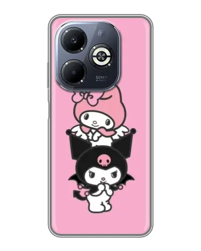 Чохол для Infinix Smart 8 Plus з картинкою «My Melody та Kuromi» Чохол для Infinix Smart 8 Plus з картинкою «My Melody та Kuromi»