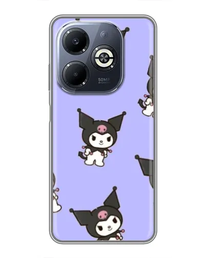 Чохол для Infinix Smart 8 Plus з картинкою «Паттерн з Kuromi» Чохол для Infinix Smart 8 Plus з картинкою «Паттерн з Kuromi»