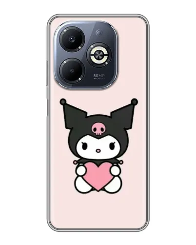 Чохол для Infinix Smart 8 Plus з картинкою «Kuromi та серце» Чохол для Infinix Smart 8 Plus з картинкою «Kuromi та серце»