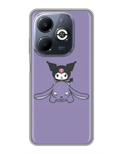 Чохол для Infinix Smart 8 Plus з картинкою «Kuromi на ліловому фоні» Чохол для Infinix Smart 8 Plus з картинкою «Kuromi на ліловому фоні»