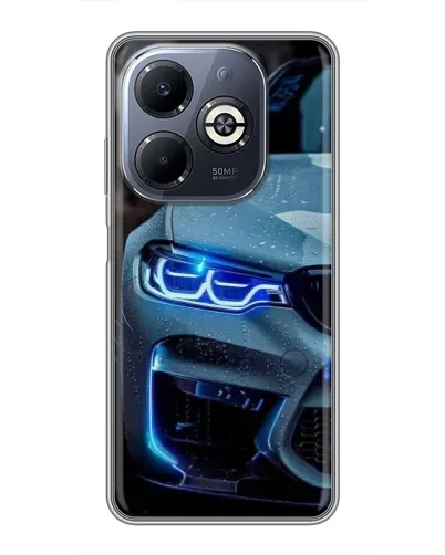 Чохол для Infinix Smart 8 Plus з картинкою «Погляд BMW з синіми фарами» Чохол для Infinix Smart 8 Plus з картинкою «Погляд BMW з синіми фарами»