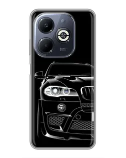 Чохол для Infinix Smart 8 Plus з картинкою «Темний силует BMW»